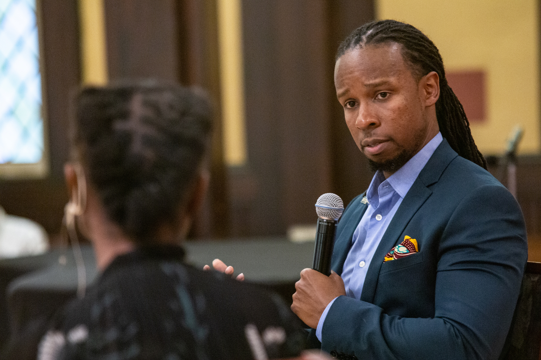 Ibram X. Kendi at a "How to Be an Antiracist" workshop
